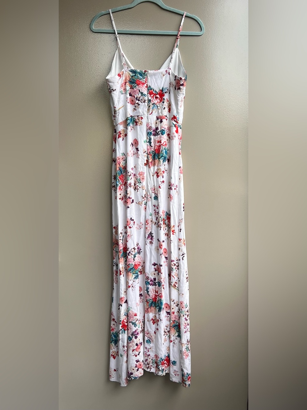 PARISIAN Floral Maxi Dress White Multicolor Peasant Chic Resort Boho Cottagecore - Picture 4 of 15
